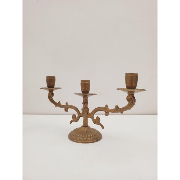 Vintage candelabra candle holders/ 3 arm candelabras/ candelabra perfect for - Picture 8 of 10